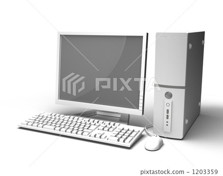 desktop pc, desktop computer, lcd monitor 1203359