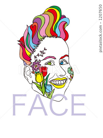 面部紋身女孩 1207650