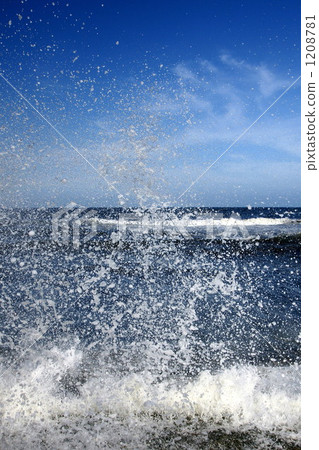 圖庫照片: 白浪 波峰 浪花