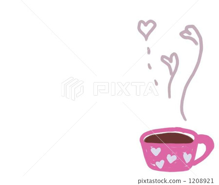 粉紅色的杯架材料。簡單和少女插圖。 1208921