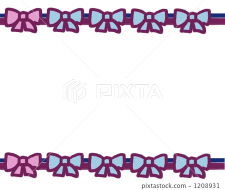 絲帶框架材料。在昭和減速火箭的娘兒們例證。 1208931