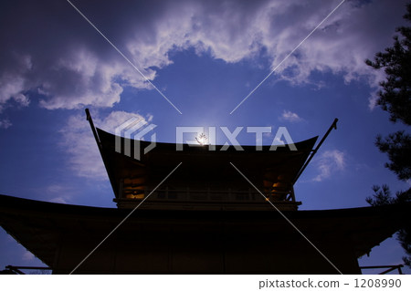 金閣寺 日光 陽光 1208990
