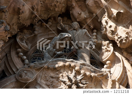 聖家族教堂的聖經雕塑 1211218