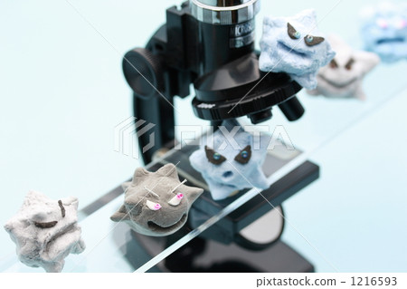Bacteria and microscope Bacteria and microscope 1216593