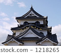 castle tower, tenshukaku, hikone castle 1218265