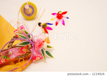 金色和日本紙背景新年裝飾租賃名古屋2 1219926