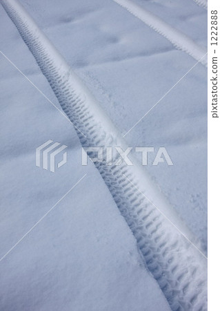 車轍 車輪印 積雪 1222888