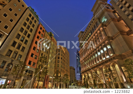 Shiodome HDR圖像夜視圖 Shiodome HDR圖像夜視圖 1223882