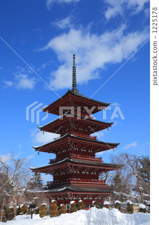 Winter five-storied pagoda Winter five-storied pagoda 1225178