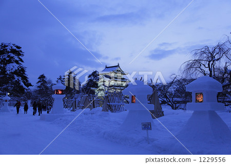 Hirosaki Castle Snow Lantern Festival 1229556