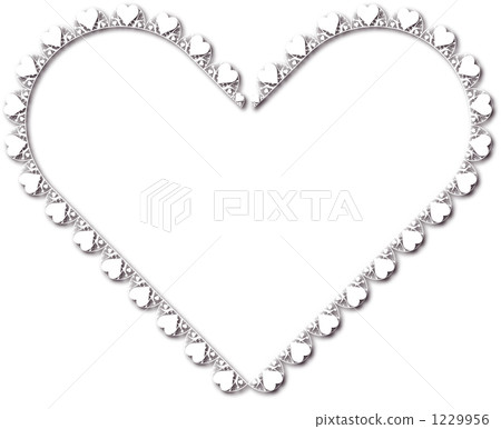 White Lace Heart - Stock Illustration [1229956] - PIXTA