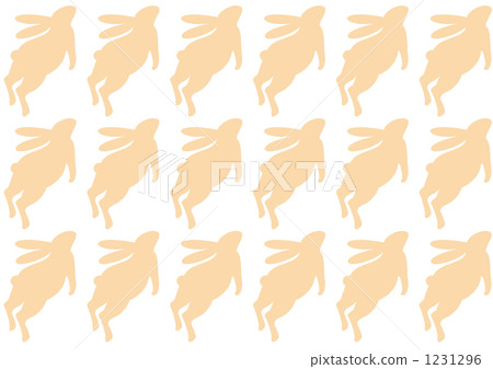 Flying rabbit pattern beige version 1231296