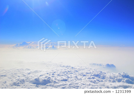 雲層之上 白色 藍天 1231399
