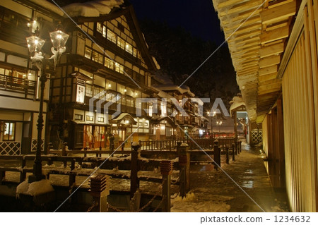 Ginzan溫泉在冬天 1234632