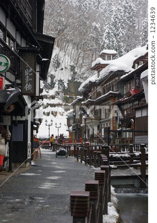 Ginzan溫泉在冬天 1234639