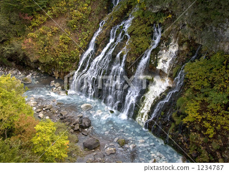 Biei white beard waterfall 1234787