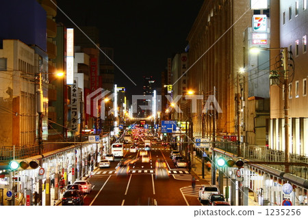 日本橋電氣城的夜晚和北方向 1235256