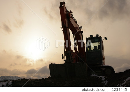 Construction site at dusk 1235445