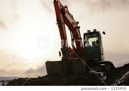 黃昏的施工現場 1235450