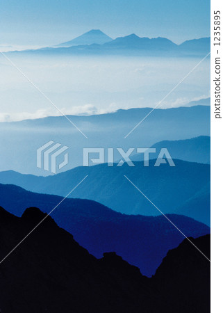 從Okuhodakadake山的頂端看法 1235895