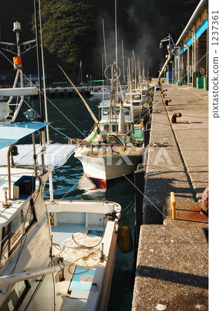 Bonito ship of Fukaura Port in Ainan-cho, Ehime Prefecture 1237361