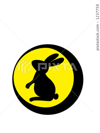 Black rabbit Japanese style moon view version small Black rabbit Japanese style moon view version small 1237759