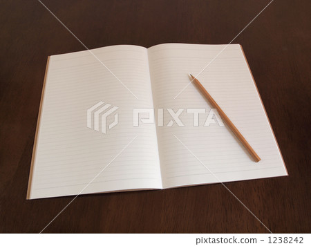 Open note and pencil 1238242