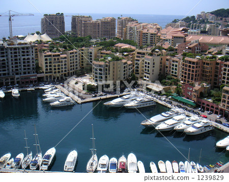 法國摩納哥港口遊艇港口船 1239829