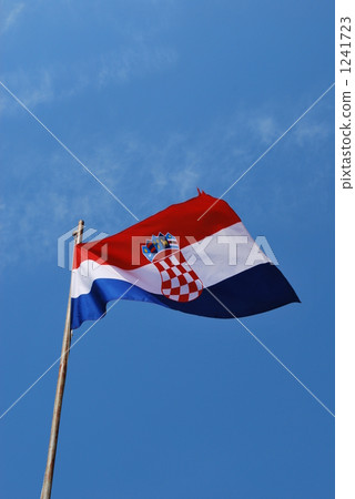 開花的克羅地亞國旗 1241723
