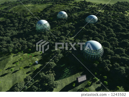 Illusion world (future spherical city) Illusion world (future spherical city) 1243502