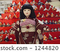 tiered doll stand, set of ornamental dolls for japanese girls' day, saitama prefecture 1244820