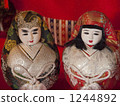 set of dolls on display, set of ornamental dolls for japanese girls' day, kanagawa prefecture 1244892