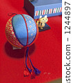 traditional japanese handball, set of ornamental dolls for japanese girls' day, kanagawa prefecture 1244897