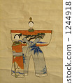 hinamatsuri, emperor and empress festival dolls, set of ornamental dolls for japanese girls' day 1244918
