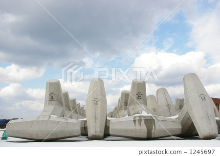 breakwater, wave blocker, wave off block 1245697
