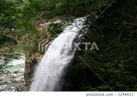 nijimi falls, ryuokyo, suspension bridge 1246621