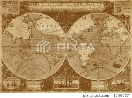 Antique world map 1246977