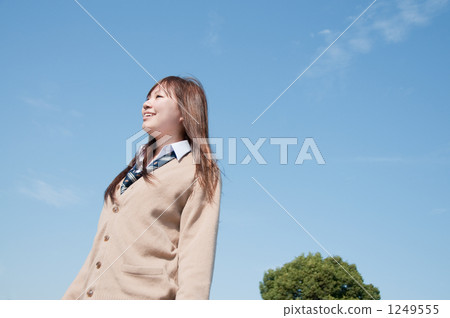 School girls and blue sky 1249555