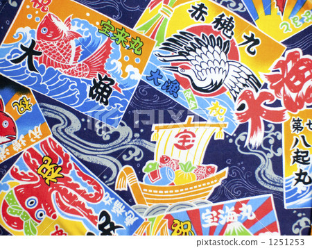 Big fishing flag pattern cloth Big fishing flag pattern cloth 1251253
