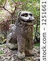 沖繩最大的最早的Shisa Fuwari Stone Carving University獅子 1251661