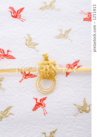 Turtle knot and crane print washi 1251913