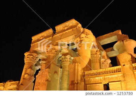 Egypt Combosbo Temple Lighting Up 1253780