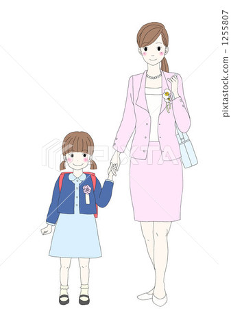 Parent and child in the entrance ceremony 1255807