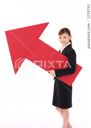 Women with arrows (sales increase, economic recovery, instruction image) Women with arrows (sales increase, economic recovery, instruction image) 1258742