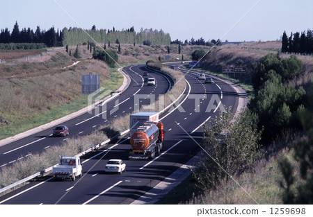 Southern France highway Southern France highway 1259698