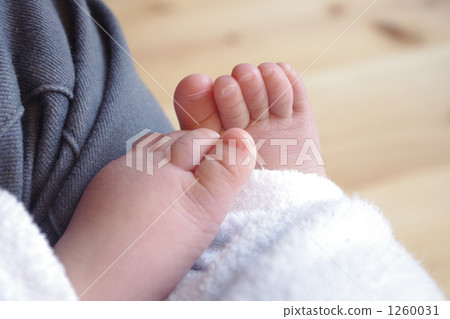 Baby feet hugged inside the cedar Baby feet hugged inside the cedar 1260031