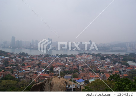 中國鼓浪嶼和廈門鎮從淘老古蘭島日光岩觀看 1264332