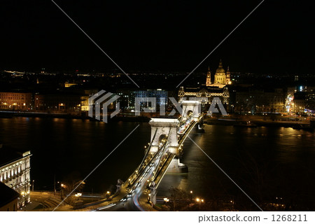 Szechenyi Chain Bridge at night 1268211