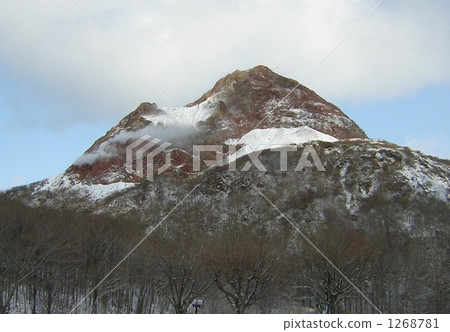 由突然隆起形成的昭和新山。 1268781