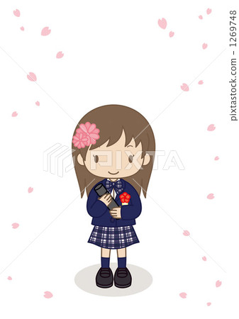 Graduation ceremony [elementary school student/girl] 1269748